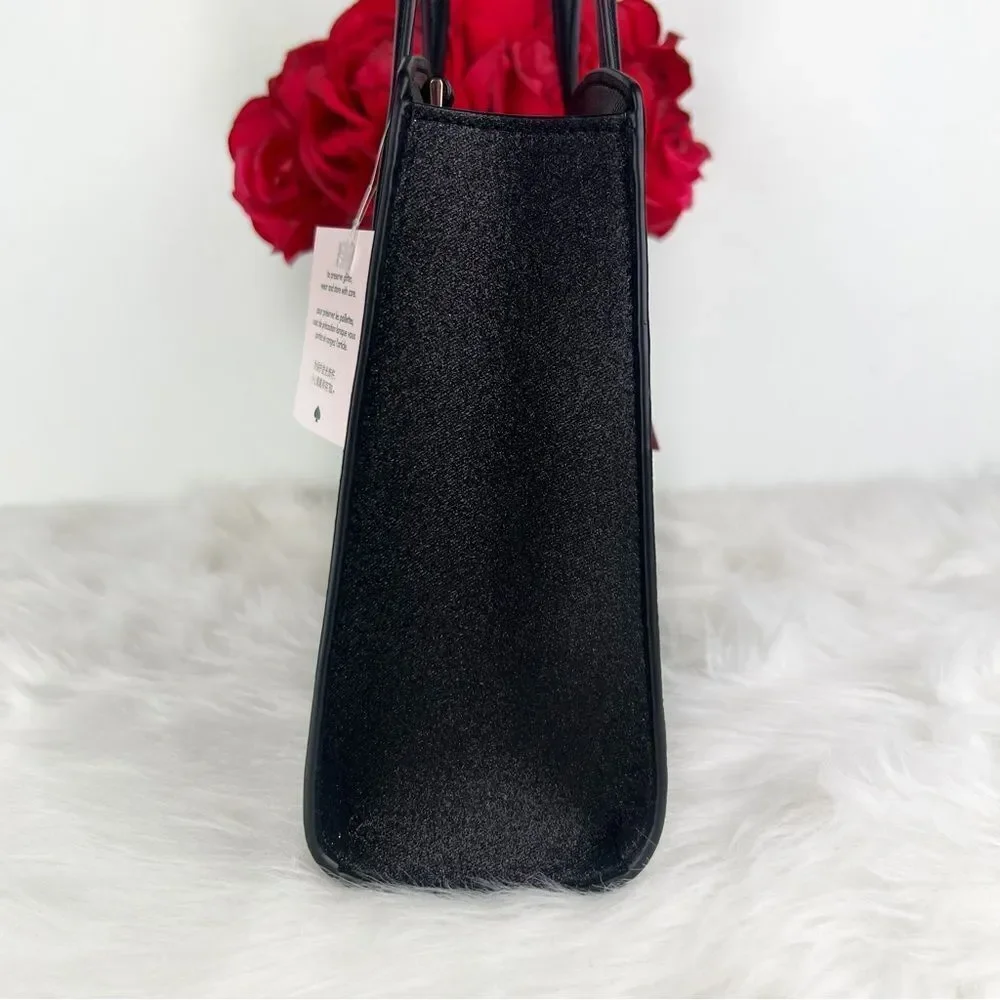 ♥️ NWT kate spade black shimmer satchel ♥️